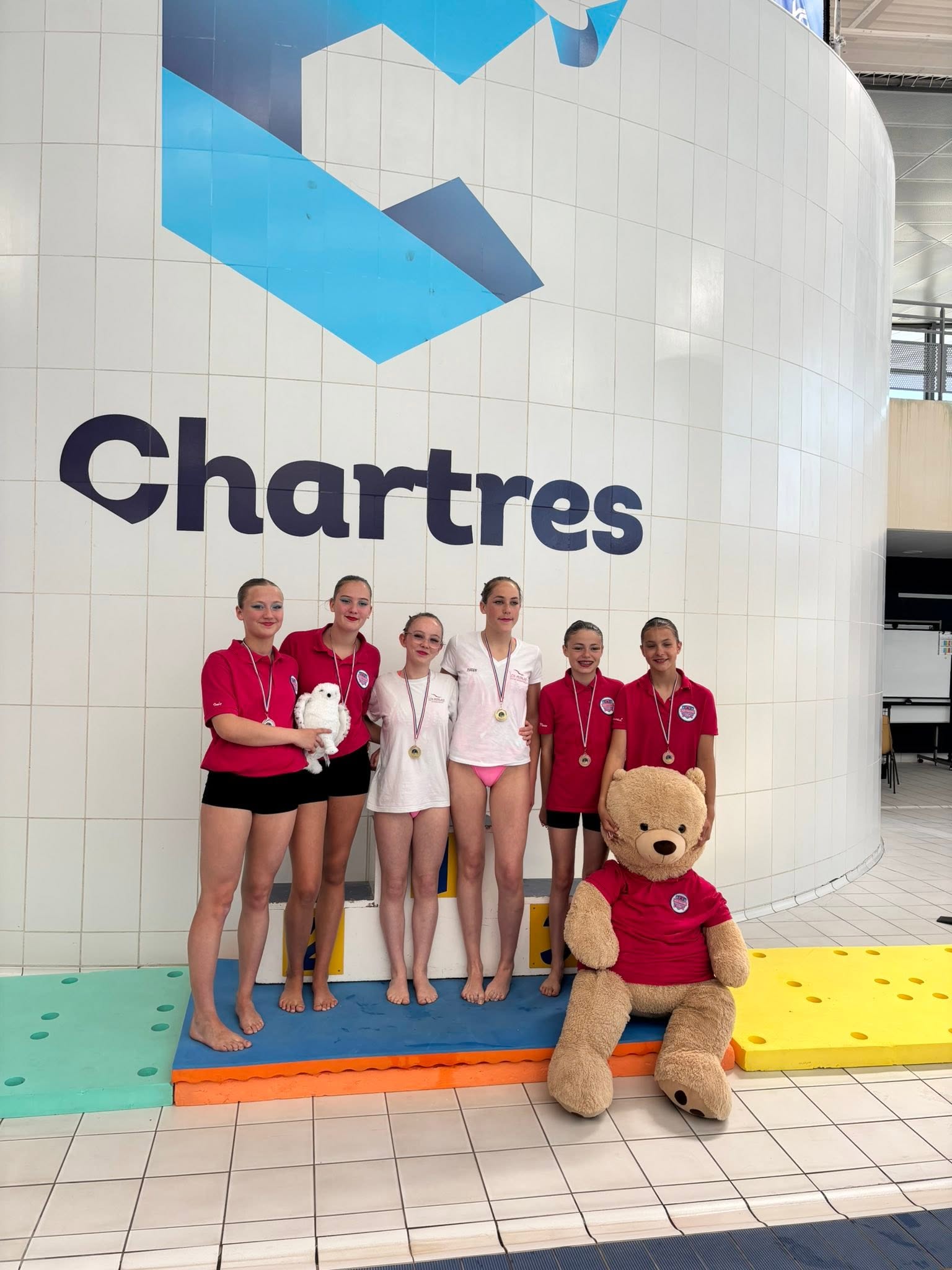 Nageuses du CN Morlaix au Challenge Nationale N2 à Chartres
